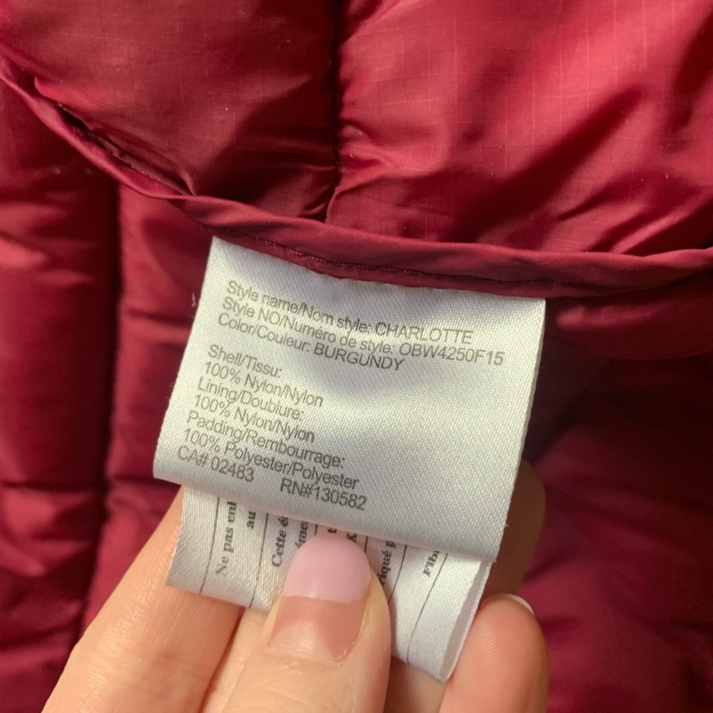 pink puffer jacket - Picture 5 of 6